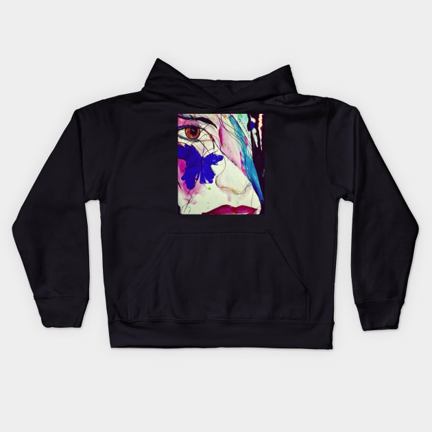 Hidden Scars Kids Hoodie by atep